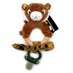 Kousací kroužek Deglingos Silicone Bois Speculos Le Tigre image-3