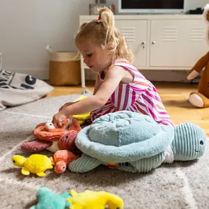 Peluche Deglingos Ptipotos Tortue Geante Maman Bebe image-1
