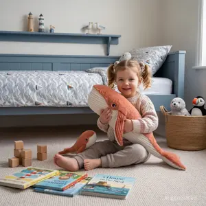 Peluche Deglingos Ptipotos Baleine Maman/Bebe image-1