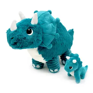 Peluche Deglingos Ptipotos Triceratops Maman Bebe