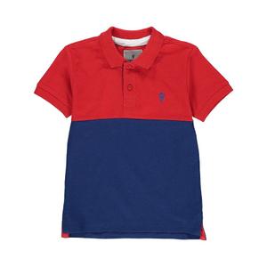 ecaloste-10-16-pf-rouge-marine-kinderpolo-met-korte-mouwen-degre-celsius-rood-marine