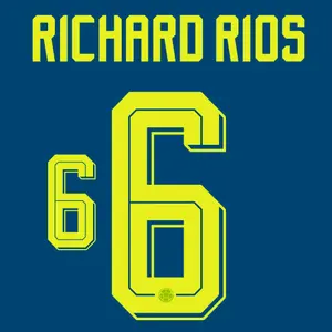 Flocage away Colombia Coupe du Monde RICHARD RIOS #6 2026