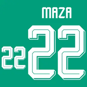 Flocage away Algérie Coupe du Monde MAZA #22 2026