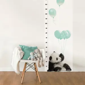 Naklejki dla niemowląt Dekornik Panda With Balloons Growth Chart image-1