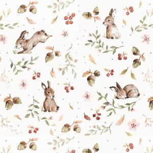 deko-tap-022-baby-behang-dekornik-happy-rabbits-beige-bruin-280x50-cm