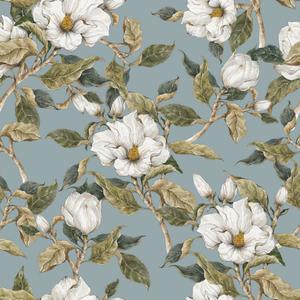 deko-tap-055-baby-behang-dekornik-magnolias-on-the-background-blauw-280x50-cm