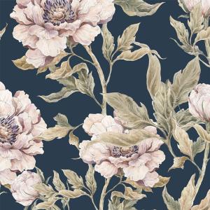deko-tap-084-baby-behang-dekornik-peonies-paars-lila-blauw-navy-blauw-280x100-cm