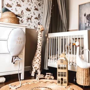 Babytapete Dekornik Deer Meadow White image-3