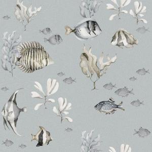 deko-tap-129-baby-behang-dekornik-colourful-fish-grijs-280x50-cm