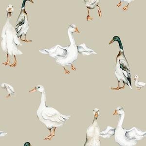 deko-tap-175-baby-behang-dekornik-white-ducks-return-to-innocence-wit-280x50-cm