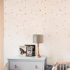 Einfache Tapete Muster Baby Dekornik Stars From The Sky image-1