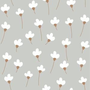 deko-tap-255-eenvoudig-babybehang-dekornik-daisies-munt-groen-beige-bruin-grijs-280x50-cm