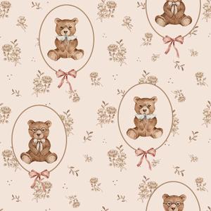 deko-tap-414-baby-behang-dekornik-teddy-bears-and-flowers-beige-280x50-cm