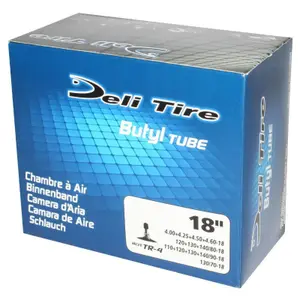 Camera d'aria Deli Tire 4.00 A 4.60-18, 120-80-18 A 140-80-18, 110-90-18 A 140-90-18, 130-70-18 Tr4 image-0