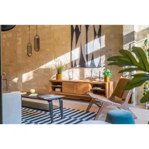 Teak TV unit Delorm image-0