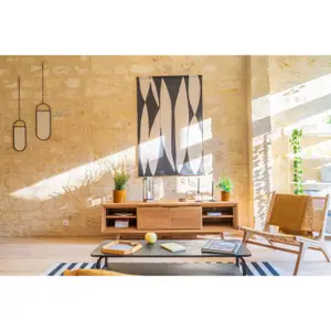 Teak TV unit Delorm image-1