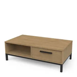 Salontafel met 2 lades en 2 open vakken Demeyere Craft image-2