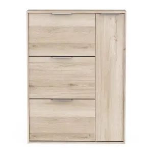 Schoenenopbergmeubel met 3 kleppen en 1 openslaande deur Demeyere Ghost image-0