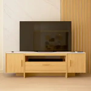 TV-meubel met 2 openslaande deuren en 1 lade Demeyere Stoik image-1