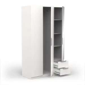 Kast met 3 deuren en 2 lades met 1 spiegel Demeyere Ghost image-3