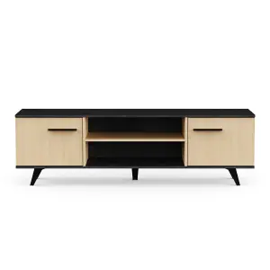 TV-meubel met 2 openslaande deuren en 2 nissen Demeyere Kent image-0