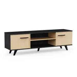 TV-meubel met 2 openslaande deuren en 2 nissen Demeyere Kent image-1