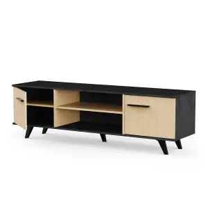 TV-meubel met 2 openslaande deuren en 2 nissen Demeyere Kent image-4