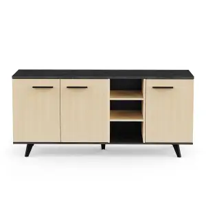 Buffet met 3 openslaande deuren en 3 nissen Demeyere Kent image-0