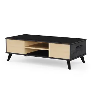 Salontafel met 2 lades en 1 plank Demeyere Kent image-2