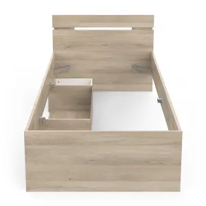 Bed met 2 laden en 1 nis Demeyere Michigan image-2