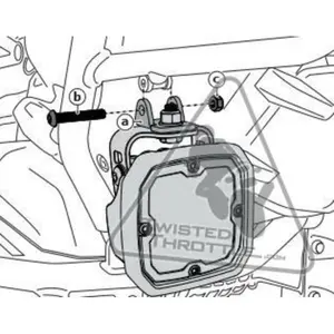 Additional motorcycle light bracket DENALI Crash Bar BMW image-3