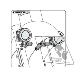 Extra motorlichtbeugel DENALI Honda Cruisers VT 750 C2 SHADOW AERO (RC44) image-2