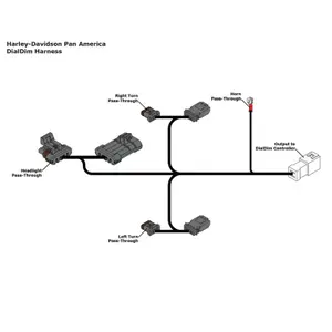 Cable adapter DENALI DialDim Plug & Play Harley Davidson Pan America 1250 PAN AMERICA/PAN AMERICA SPECIAL/PAN AMERICA CVO image-1