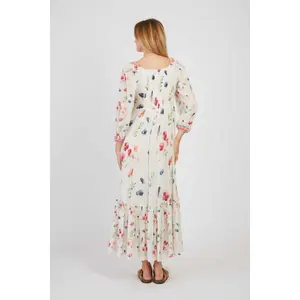 Lange Blumenkleid Damen Derhy Patriote image-1