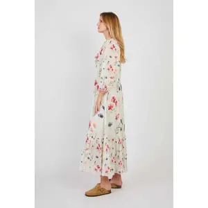 Lange Blumenkleid Damen Derhy Patriote image-2