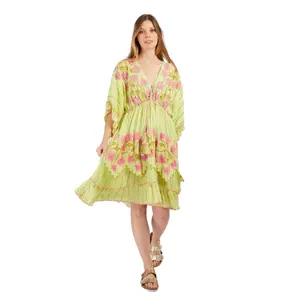 Vestito corto ricamato da donna Derhy Caitline image-0