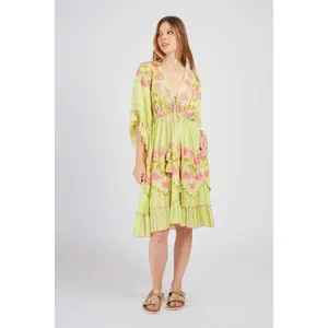 Vestito corto ricamato da donna Derhy Caitline image-1