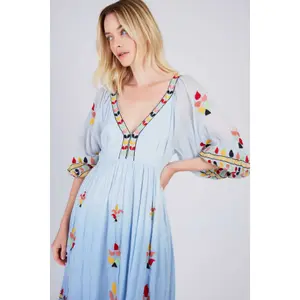 Vestito lungo ricamato da donna Derhy Candice image-4