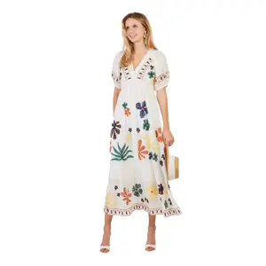 Hímzett rövid ruha nőknek Derhy Chimene
