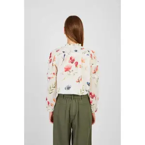 Floral Lace-Up Blouse Women Derhy Lovely image-3