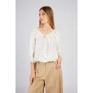Plain 3/4 Sleeve Blouse Women's Derhy Bahamas image-3