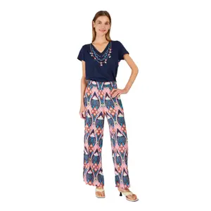 Women's Printed Palazzo Trousers Derhy Dalila image-0