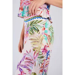 Tropical Palazzo Trousers for Women Derhy Dancing image-4