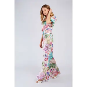 Tropical Palazzo Trousers for Women Derhy Dancing image-3