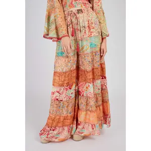 Multicoloured Bohemian Maxi Dress Women Derhy Hildegarde image-3
