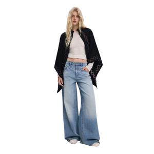 Embroidered women's poncho Desigual Aldama image-1