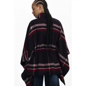 Poncho à carreaux femme Desigual Aldama image-2