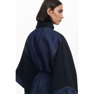 Women's denim poncho Desigual Aldama image-5