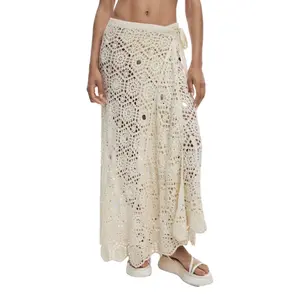 Paréo longo em crochê mulher Desigual