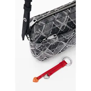 Sac bandoleira em denim zigzag senhora Desigual image-3